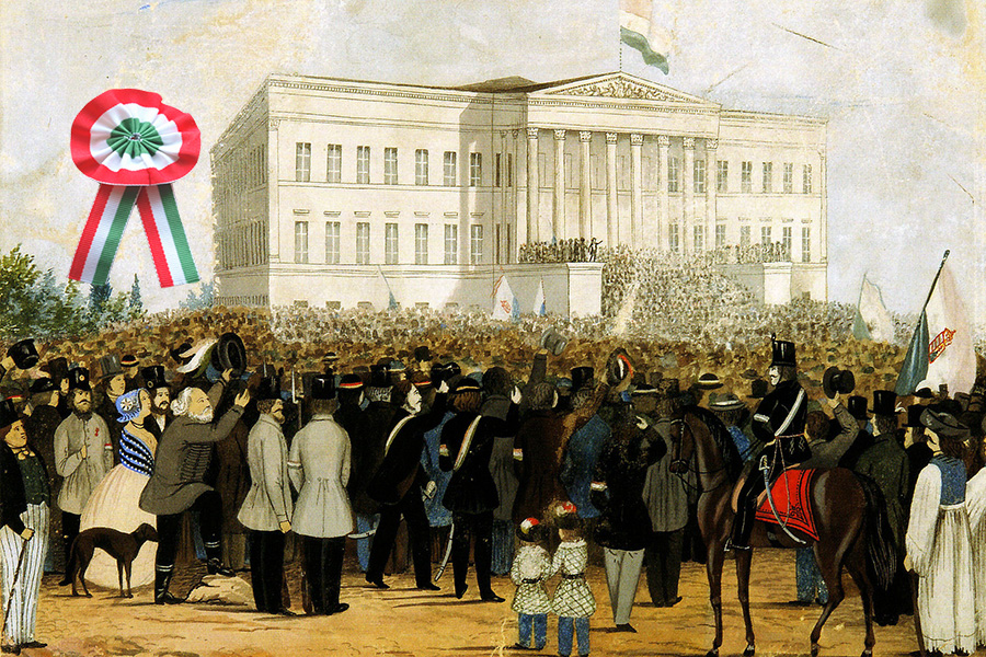 Petőfi_Nemzeti_Múzeum_kokarda