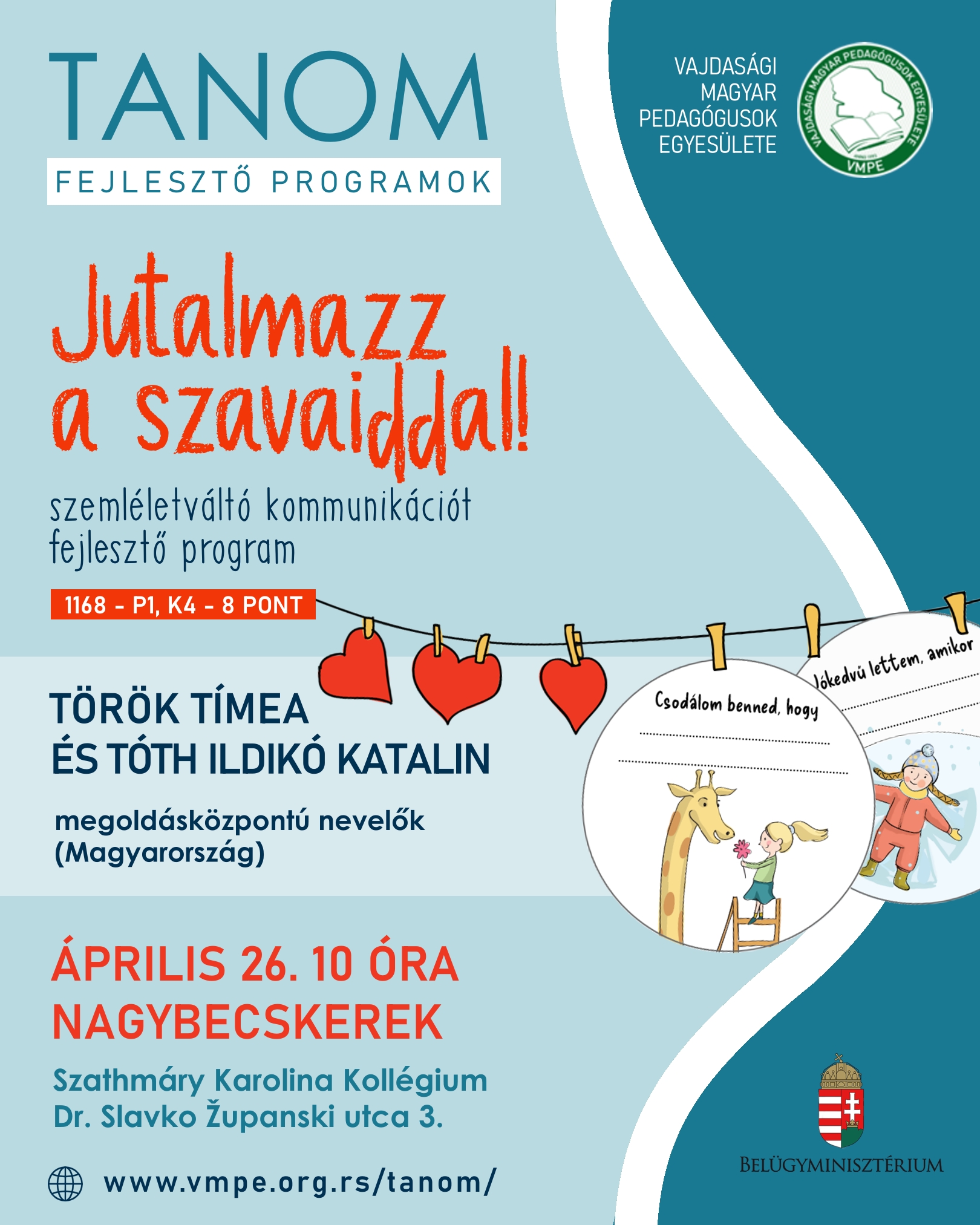 TANOM – Jutalmazz a szavaiddal